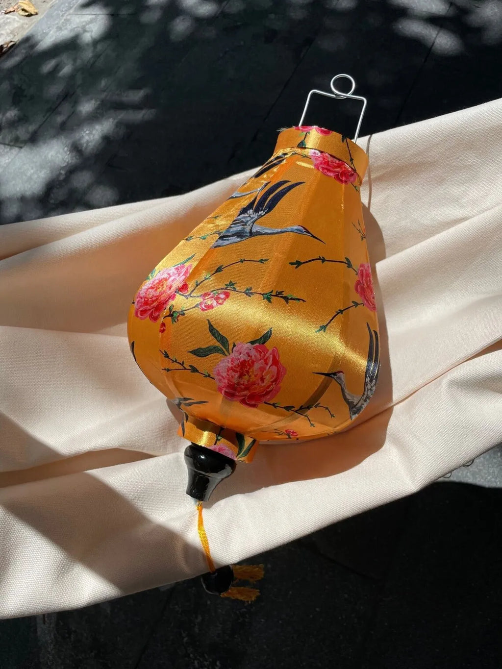 Waterproof Floral Lanterns 35cm, Fabric 26 Pattern, Outdoor Patio Decoration