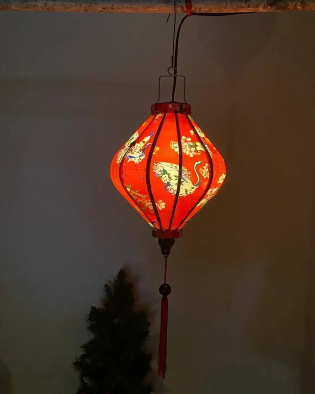 Waterproof Floral Lanterns 35cm, Fabric 25 Pattern, Outdoor Patio Decoration