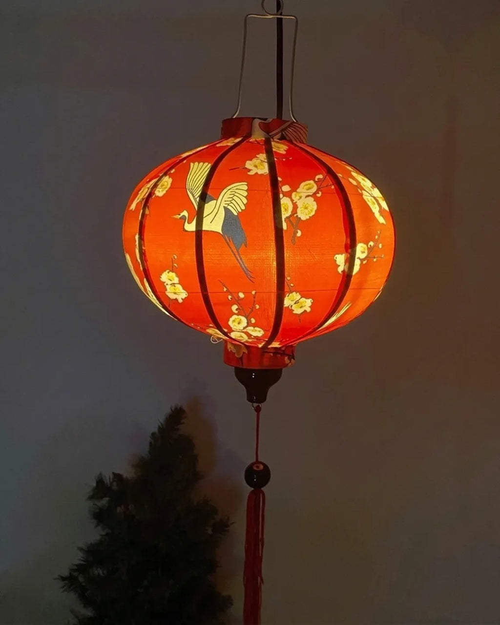 Hoi An Waterproof Floral Lanterns 35cm, Fabric 16 Pattern, Outdoor Patio Decoration