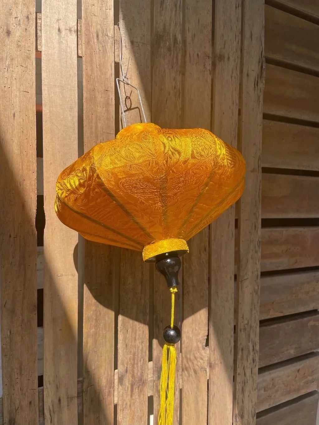 Hoi An Bamboo Silk Lantern 45cm, Balloon Fabric 13, Wedding & Patio Hanging Decor