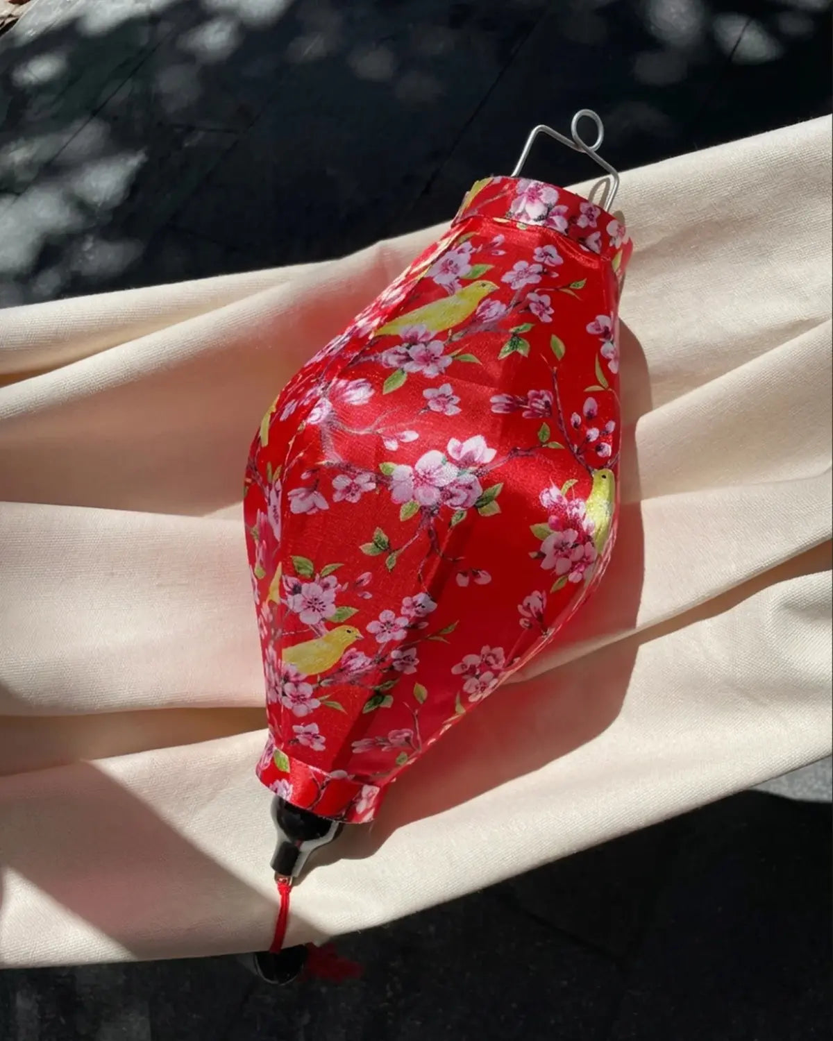 Waterproof Floral Lanterns 35cm, Fabric 28 Pattern, Outdoor Patio Decoration
