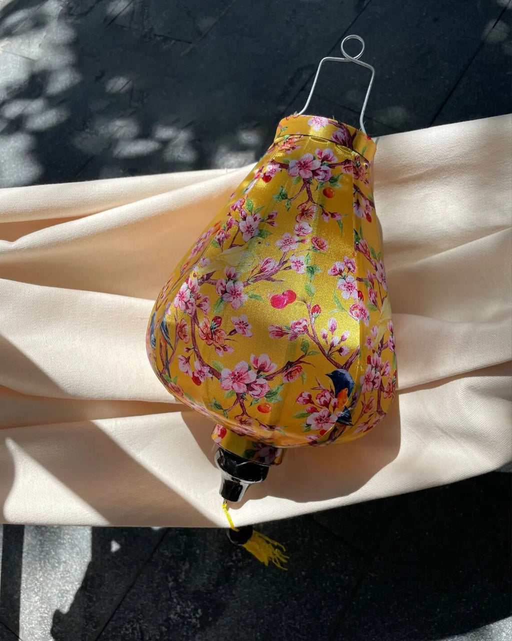 Waterproof Floral Lanterns 35cm, Fabric 29 Pattern, Outdoor Patio Decoration
