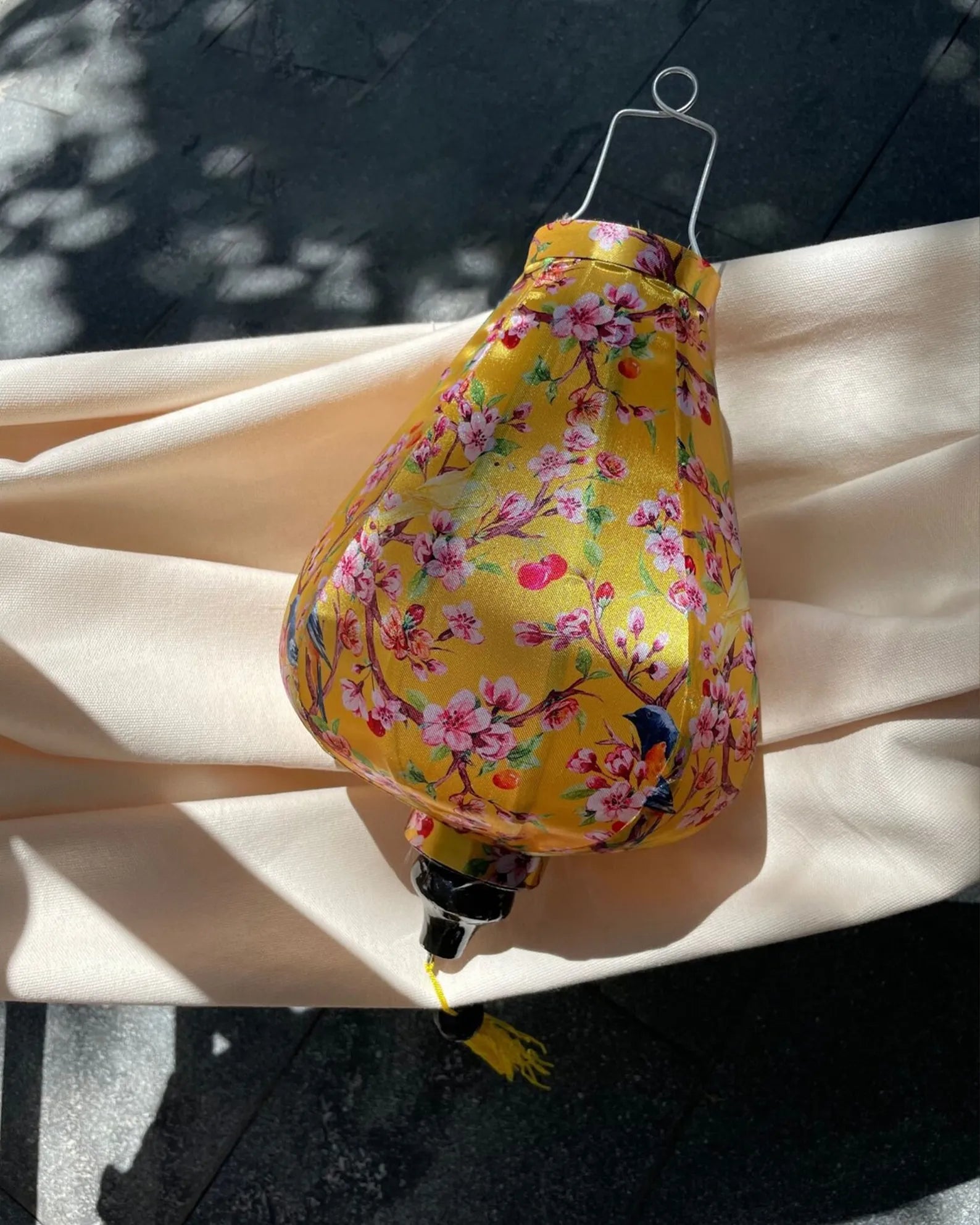 Waterproof Floral Lanterns 35cm, Fabric 29 Pattern, Outdoor Patio Decoration