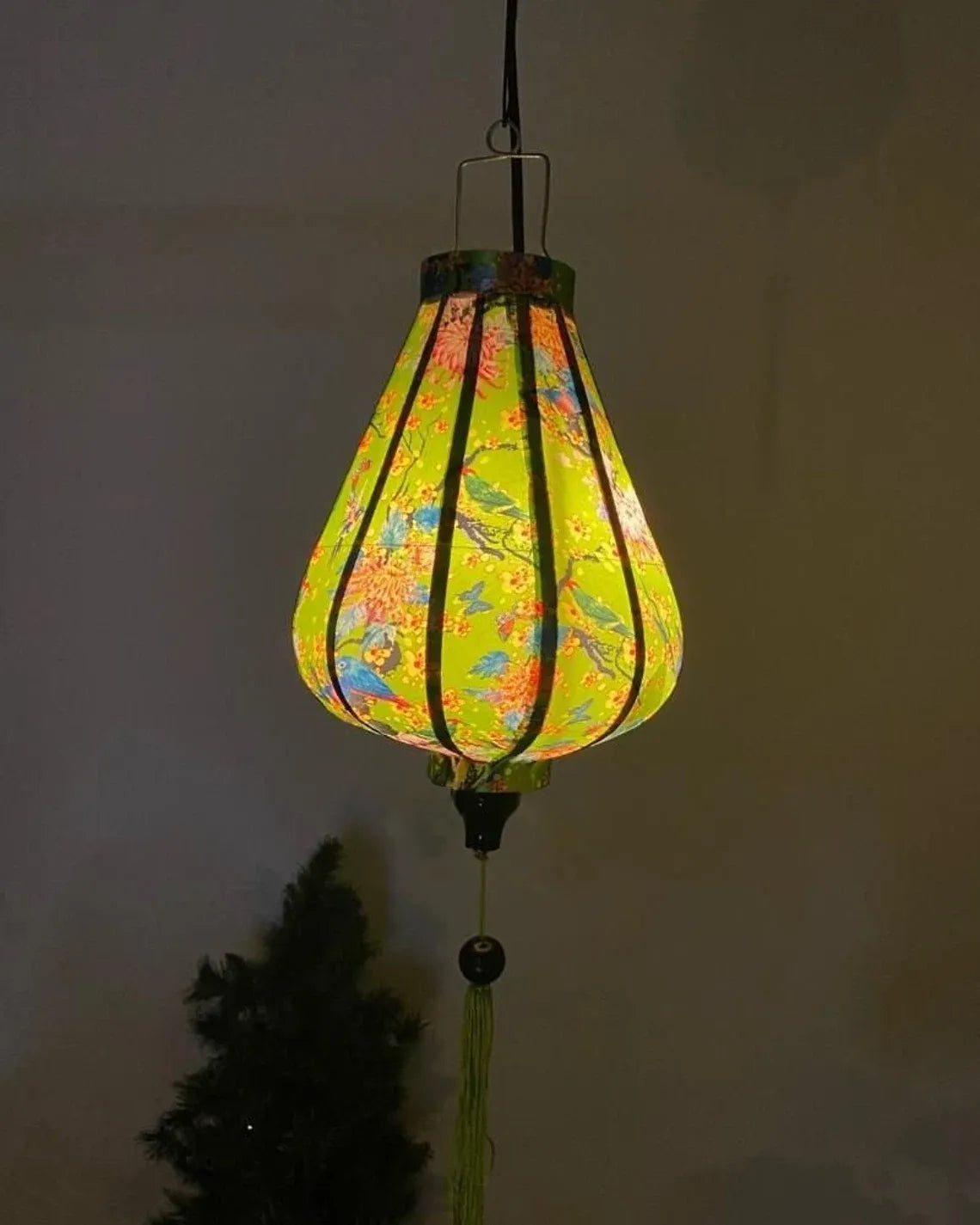 Waterproof Floral Lanterns 35cm, Fabric 30 Pattern, Outdoor Patio Decoration