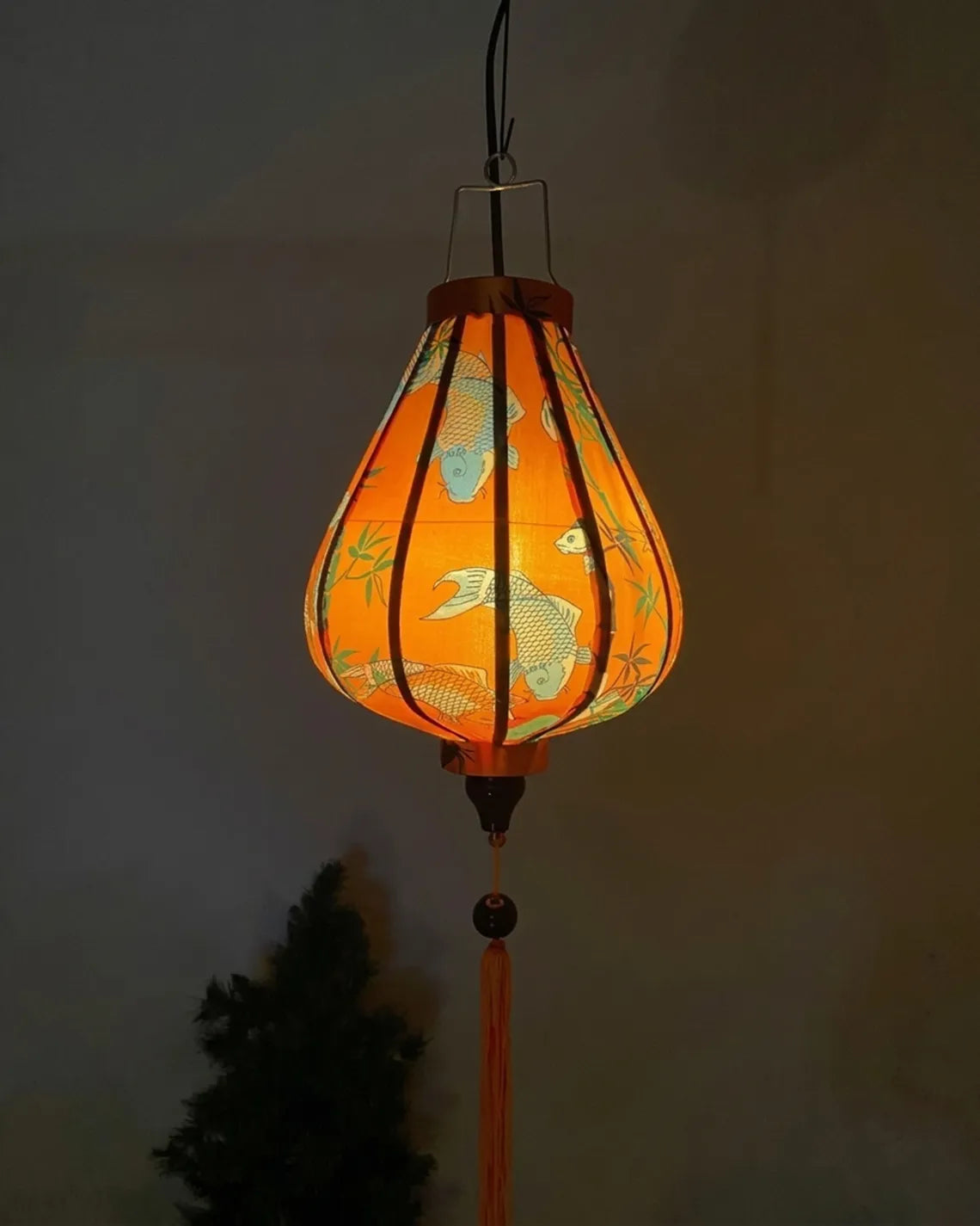 Waterproof Floral Lanterns 35cm, Fabric 18 Pattern, Outdoor Patio Decoration