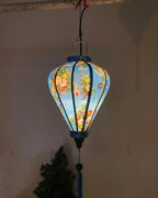 Waterproof Floral Lanterns 35cm, Fabric 15 Pattern, Outdoor Patio Decoration