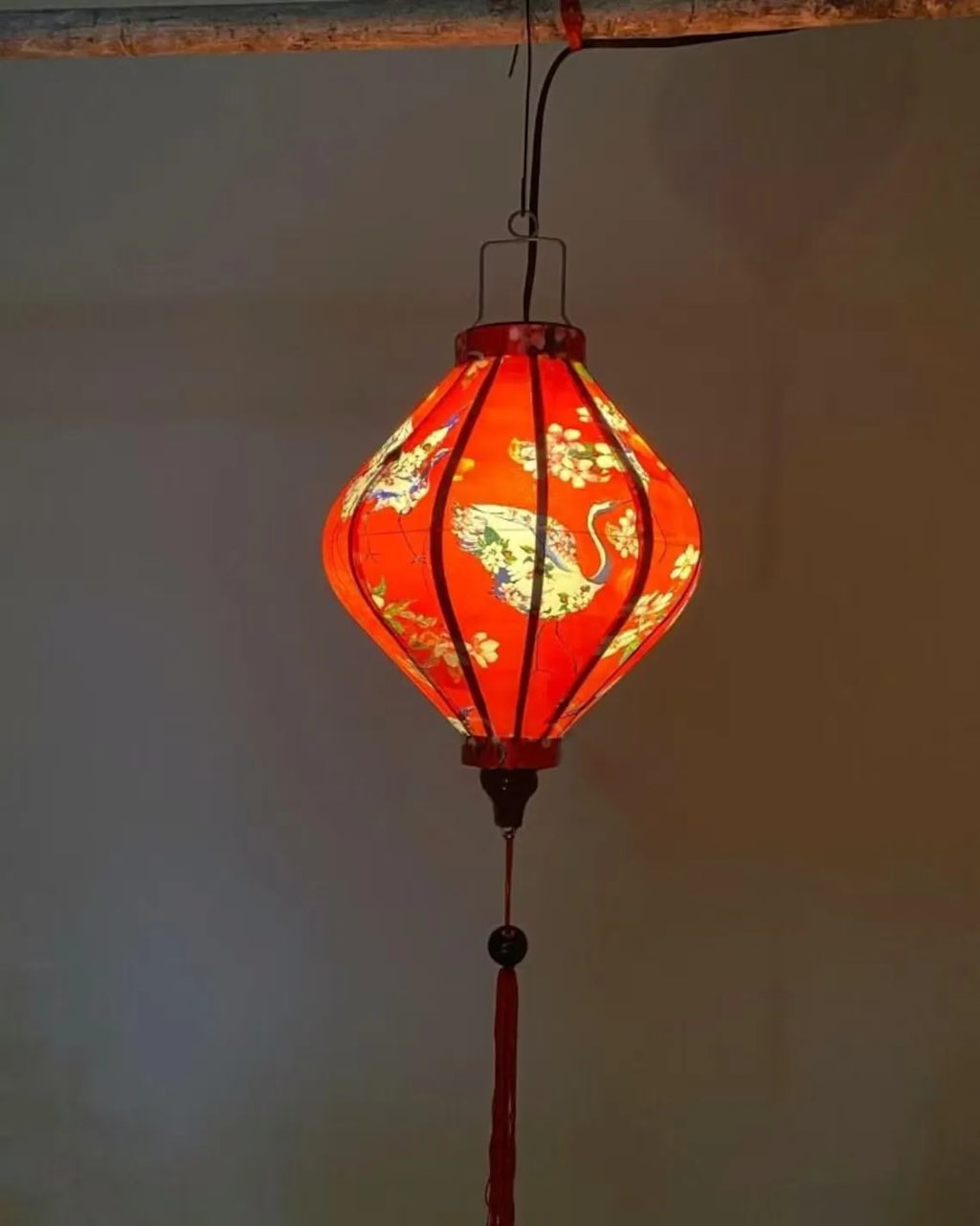 Waterproof Floral Lanterns 35cm, Fabric 25 Pattern, Outdoor Patio Decoration