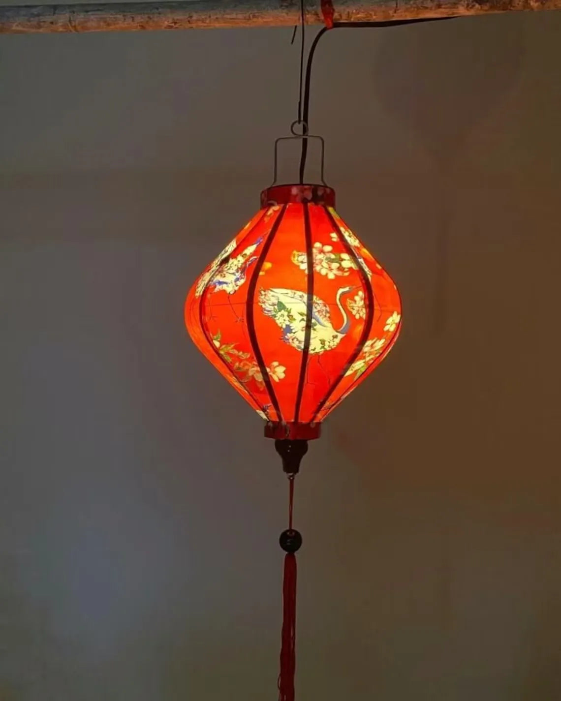 Waterproof Floral Lanterns 35cm, Fabric 25 Pattern, Outdoor Patio Decoration