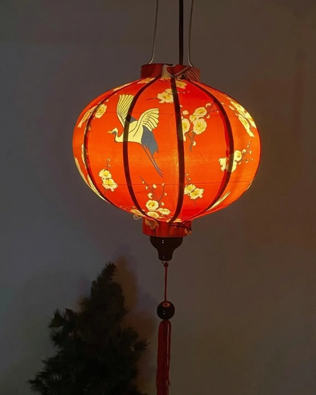 Hoi An Waterproof Floral Lanterns 35cm, Fabric 16 Pattern, Outdoor Patio Decoration