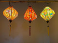 Set of 3 Hoi An Waterproof Lanterns 35cm, Wedding & Patio Decoration, Outdoor Hanging Decor
