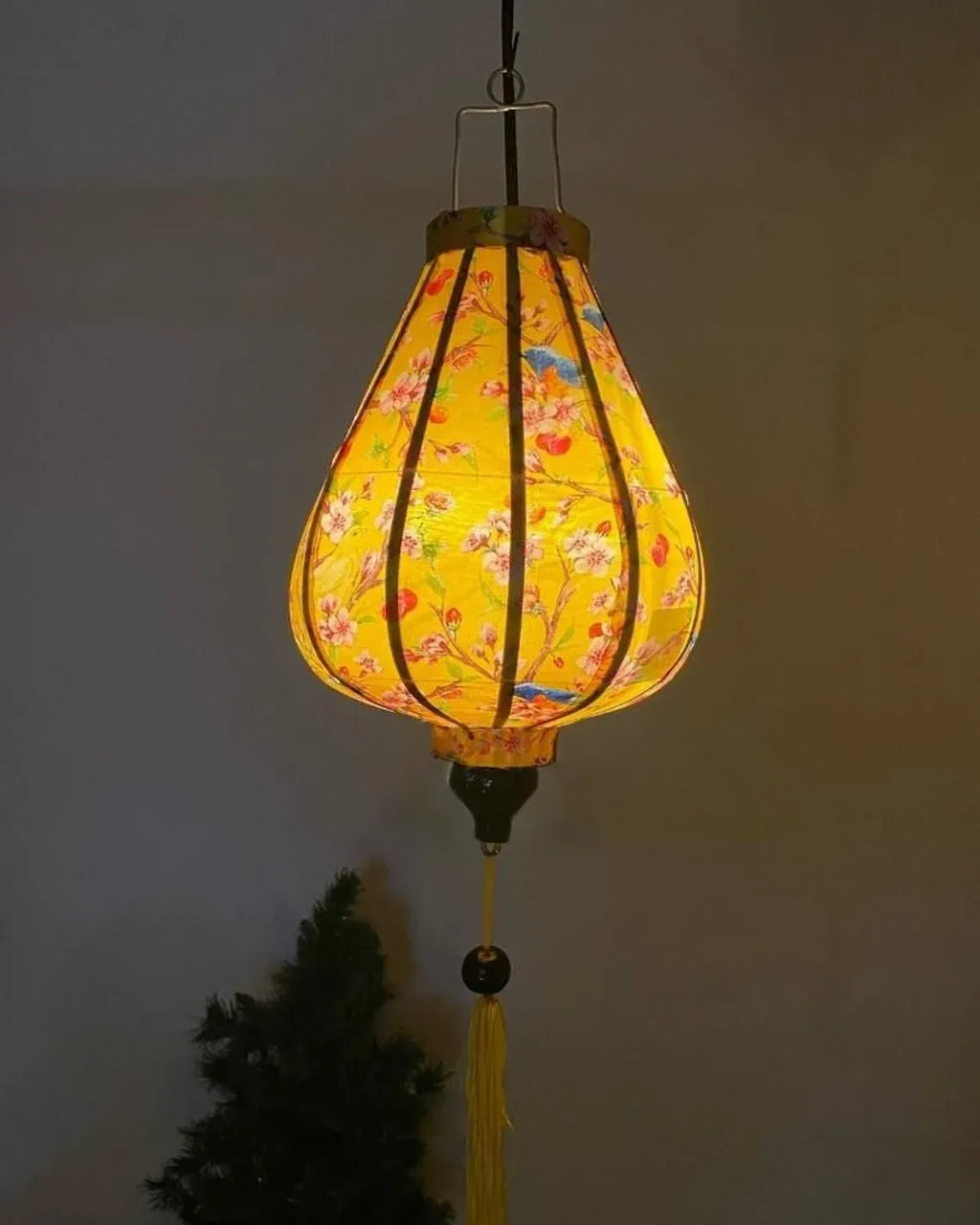 Waterproof Floral Lanterns 35cm, Fabric 29 Pattern, Outdoor Patio Decoration