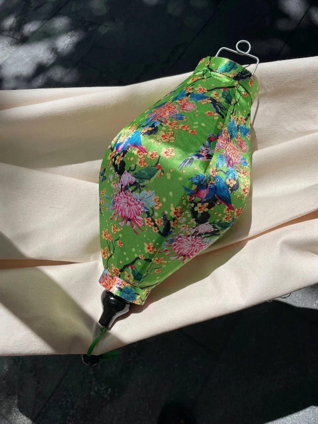 Waterproof Floral Lanterns 35cm, Fabric 30 Pattern, Outdoor Patio Decoration