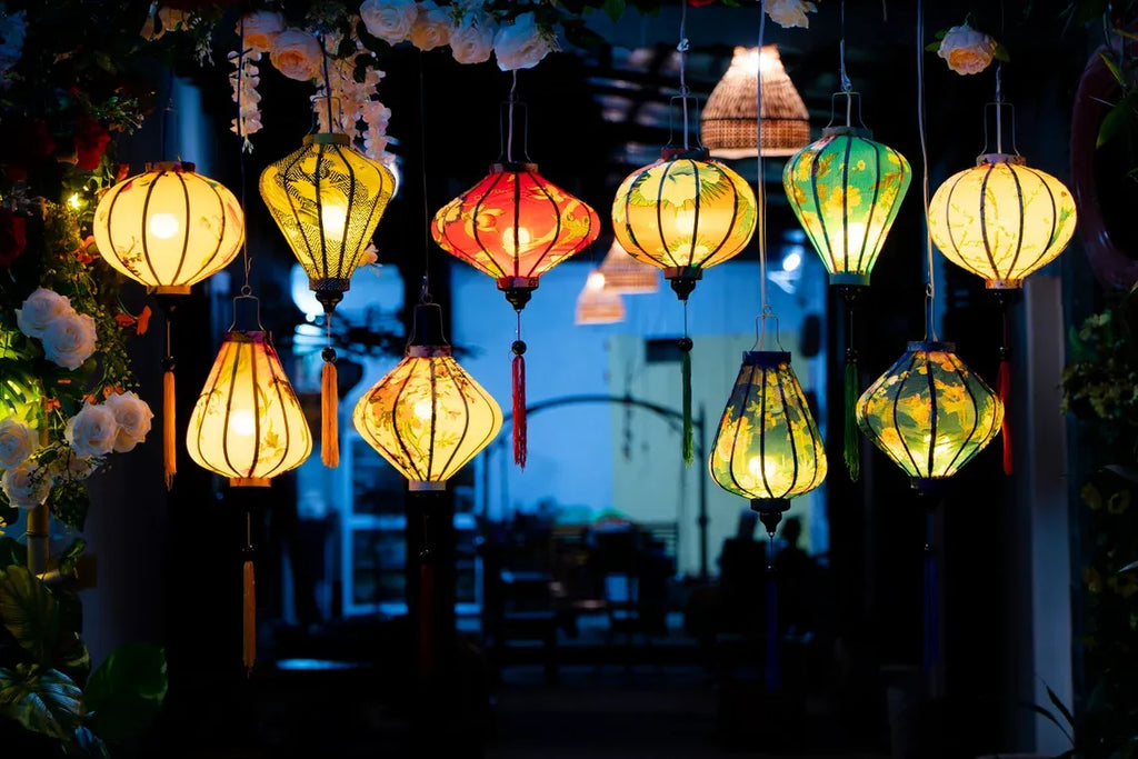 Set of 10 Hoi An Waterproof Lanterns 35cm, Wedding & Patio Decoration, Outdoor Hanging Decor