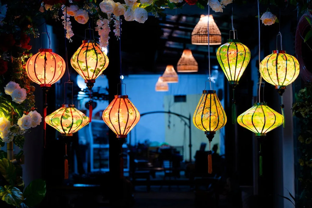 Set of 8 Hoi An Waterproof Lanterns 35cm, Wedding & Patio Decoration, Outdoor Hanging Decor