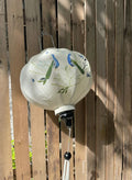 Hoi An Bamboo Lantern 45cm, Hand-Painted Peacock Pattern, Waterproof Outdoor Decor