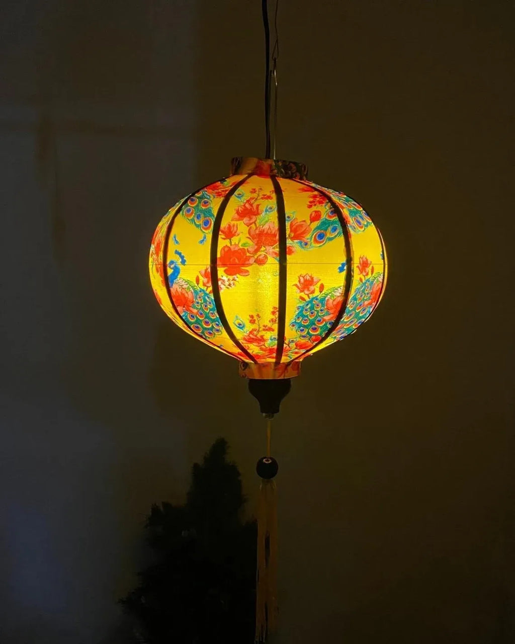Waterproof Floral Lanterns 35cm, Fabric 32 Pattern, Outdoor Patio Decoration