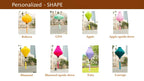 Waterproof Floral Lanterns 35cm, Fabric 21 Pattern, Outdoor Patio Decoration
