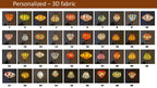 Waterproof Floral Lanterns 35cm, Fabric 21 Pattern, Outdoor Patio Decoration