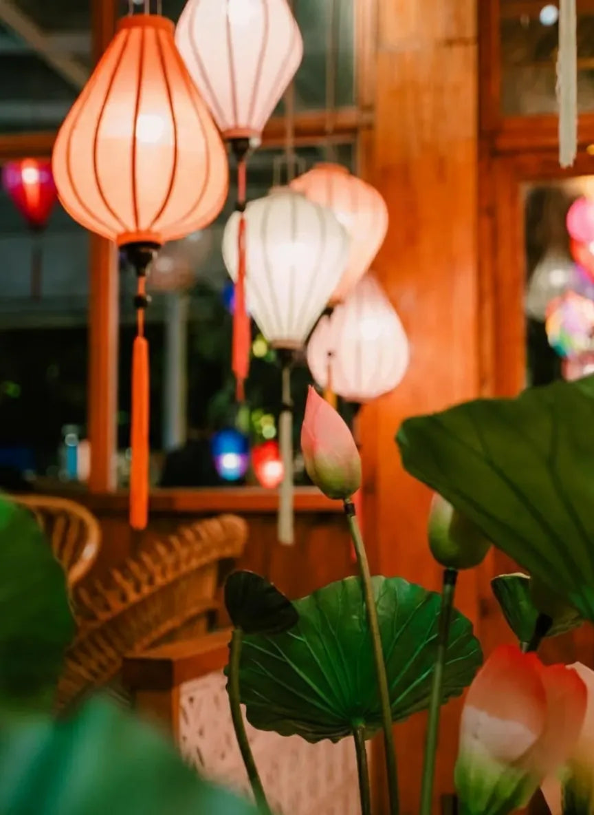 16 Pcs Pastel Hoi An Lanterns 35cm, Mixed Tone Decorative Hanging Lanterns