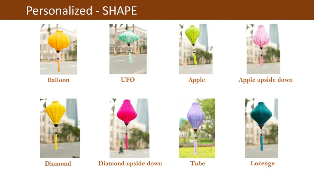 4 Pcs Hoi An Waterproof Lanterns 35cm, Decorative Outdoor, Patio Hanging Decor