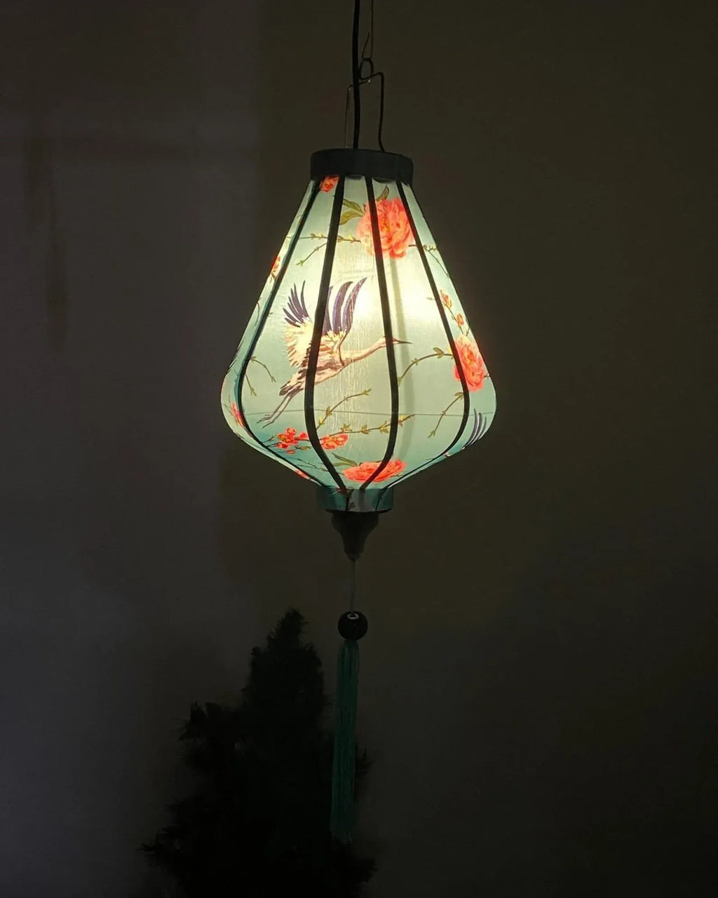 Waterproof Floral Lanterns 35cm, Fabric 36 Pattern, Outdoor Patio Decoration