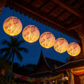 Paper Lantern 30cm Set, Cherry Blossom Hand Painted Paper Lantern
